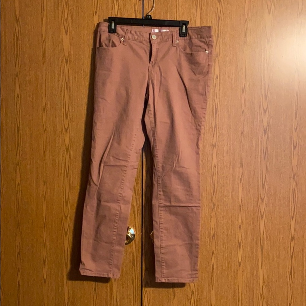 5/$25 Pink Skinny Pants Juniors Size 15